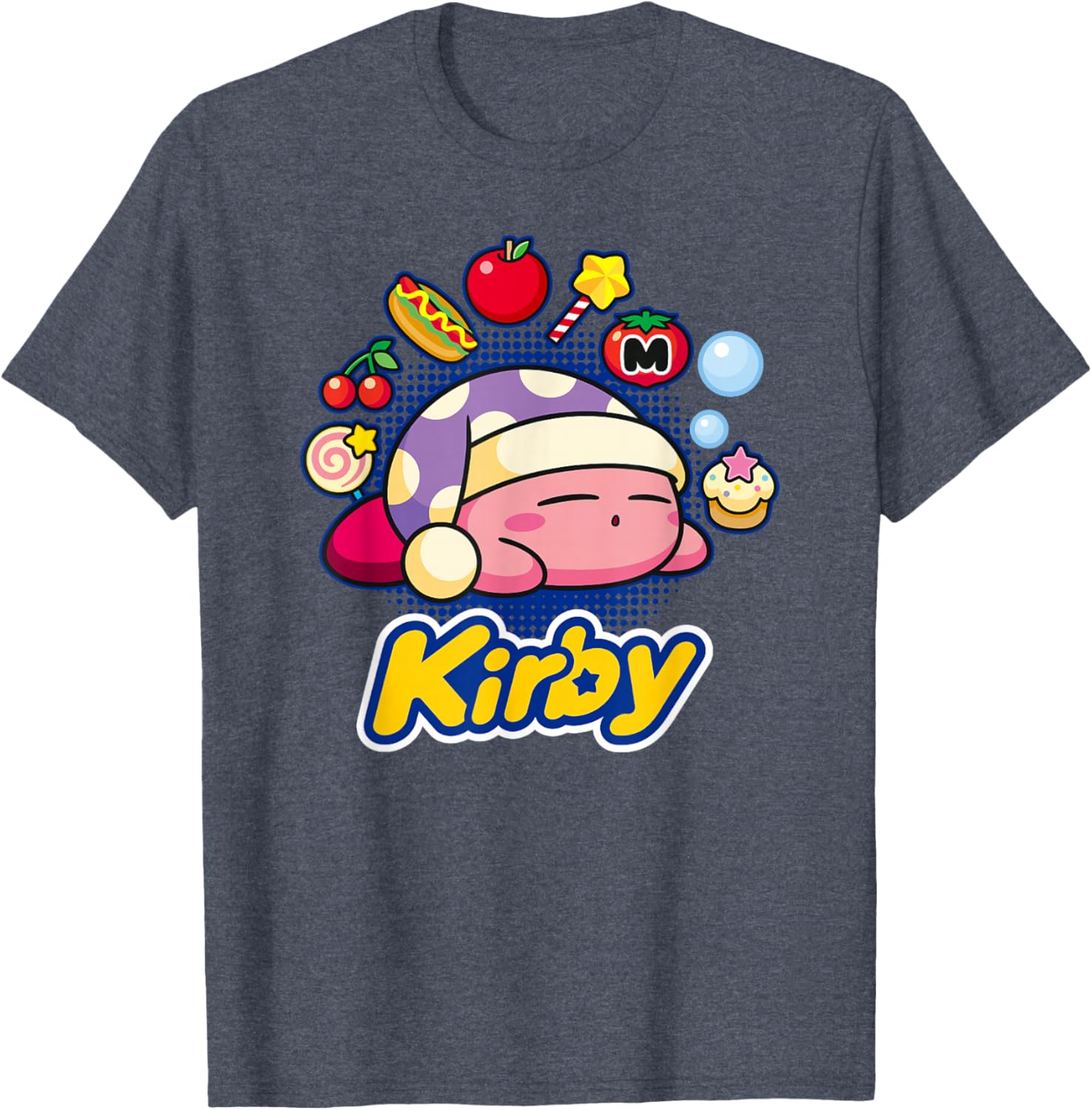 Kirby Dreaming of Tasty Trinkets T-Shirt for Fun and Fashion Lovers - 19