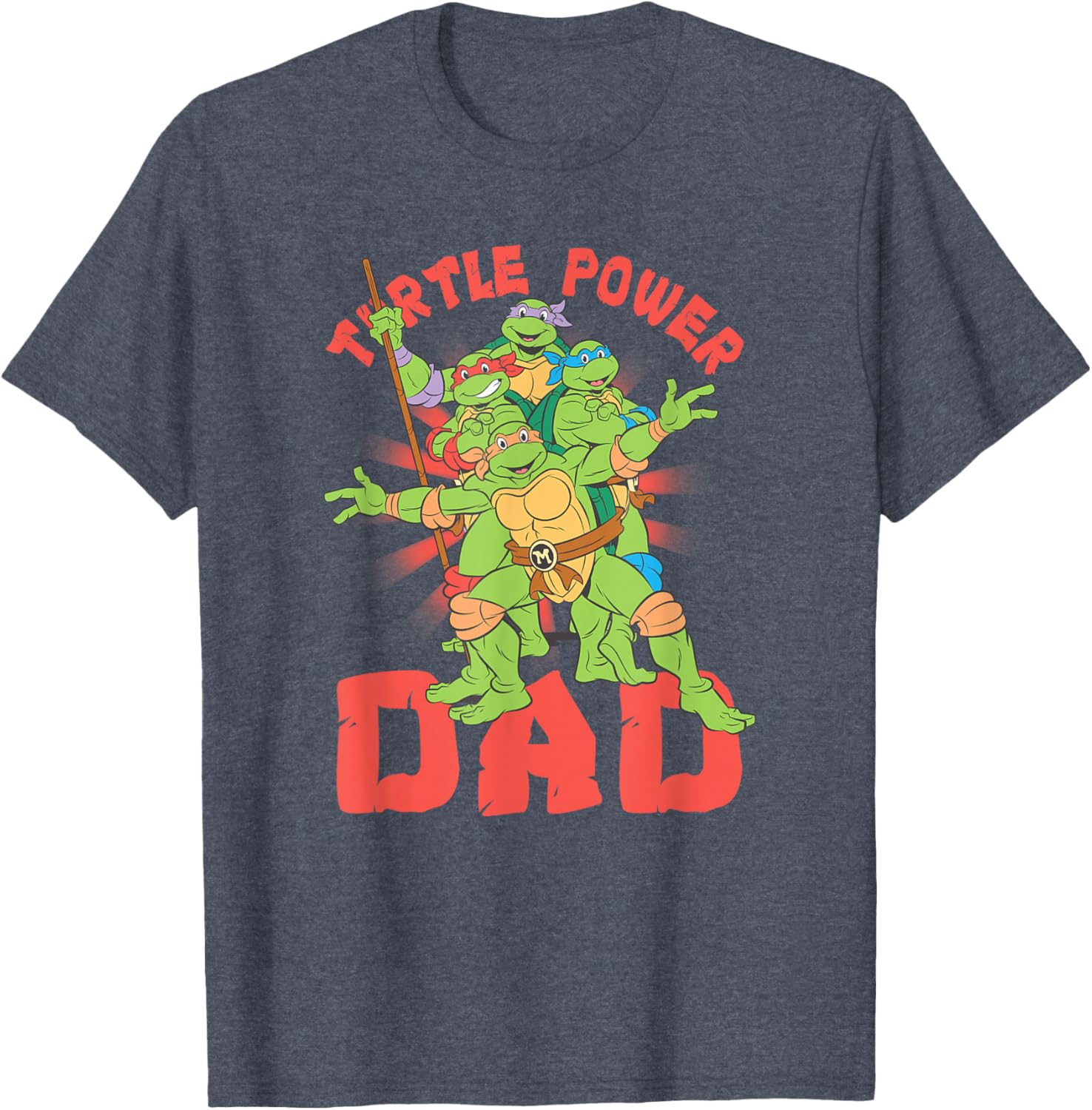 Teenage Mutant Ninja Turtles Dad Turtle Power T-Shirt for Fans - 6