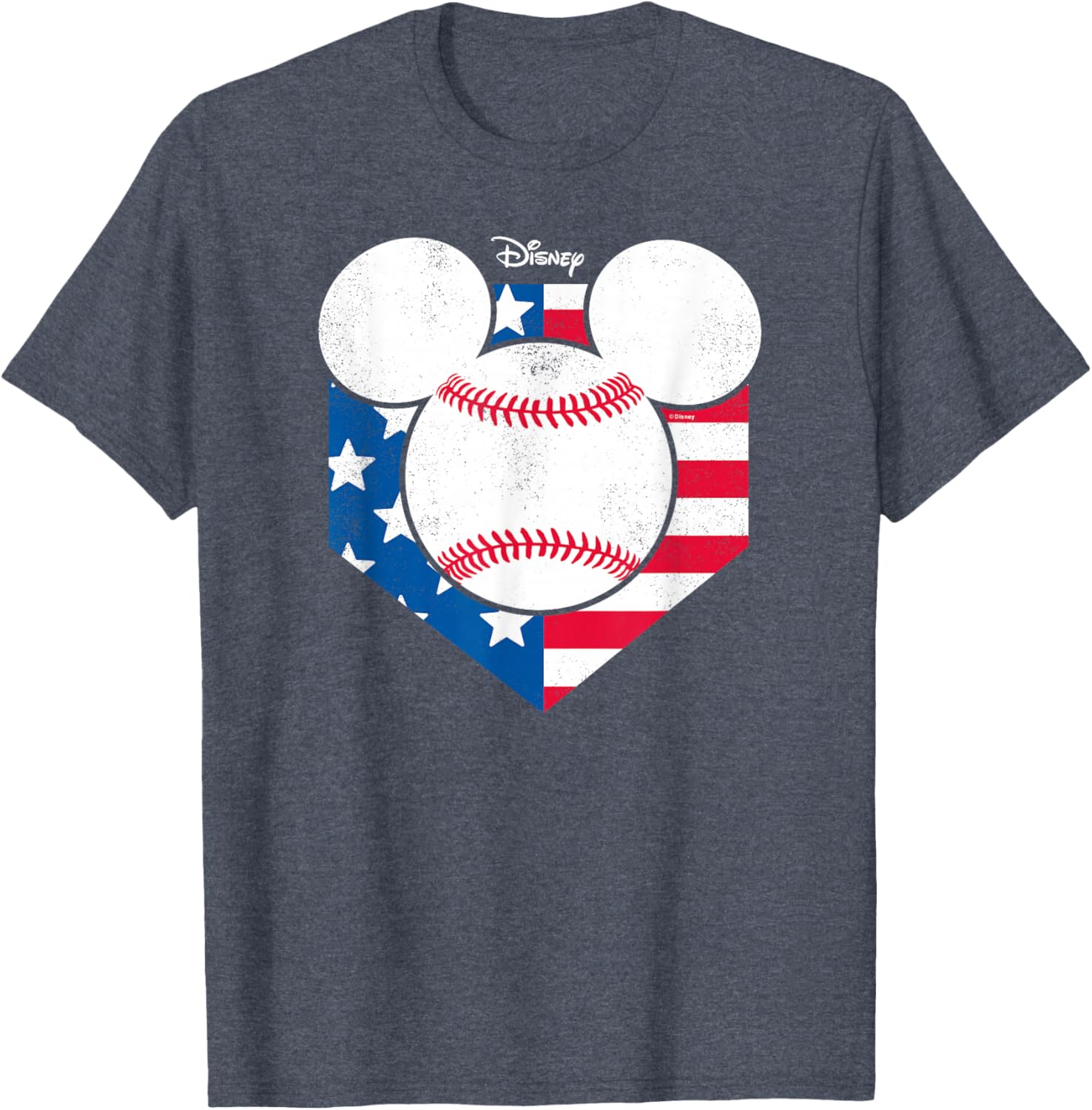 Disney Mickey Baseball Diamond T-Shirt Cool Graphic Tee for Fans - 3