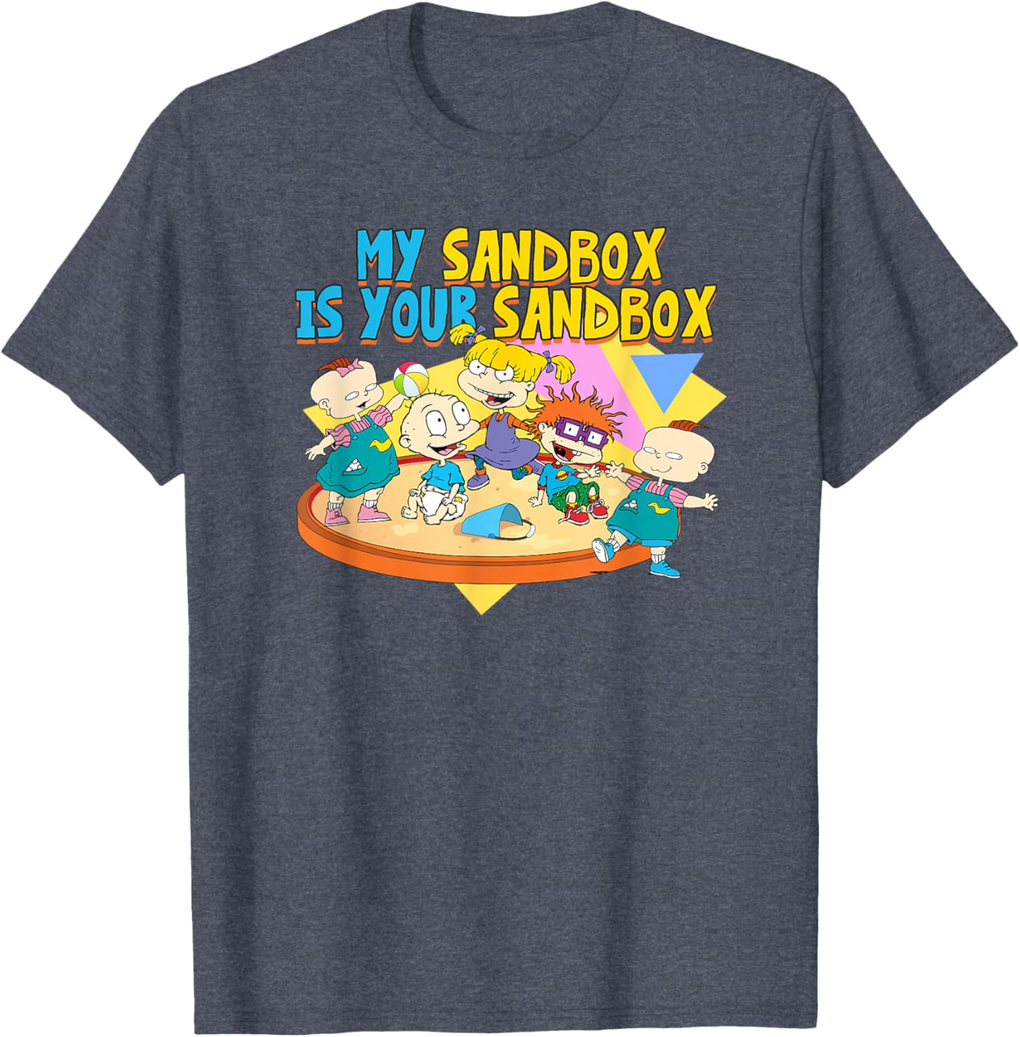 Mademark x Rugrats My Sandbox is Your Sandbox Fun T-Shirt for Kids - 3