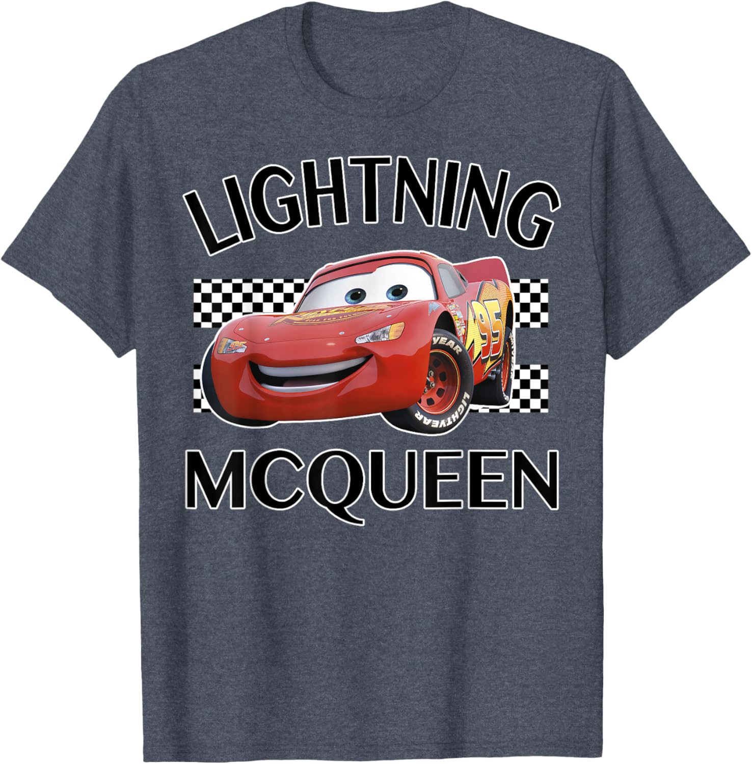 Disney Pixar Cars Lightning McQueen Finish Line Graphic T-Shirt for Kids - 2