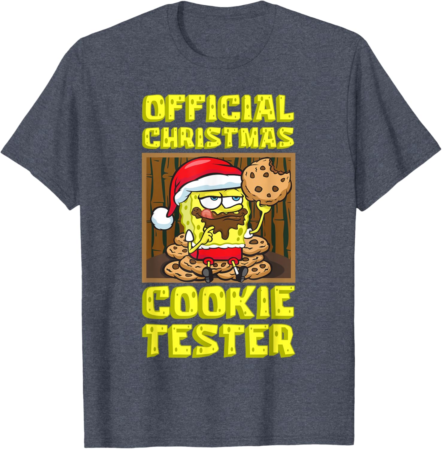 Mademark SpongeBob Christmas Funny Cookie Tester T-Shirt for Kids & Adults - 3