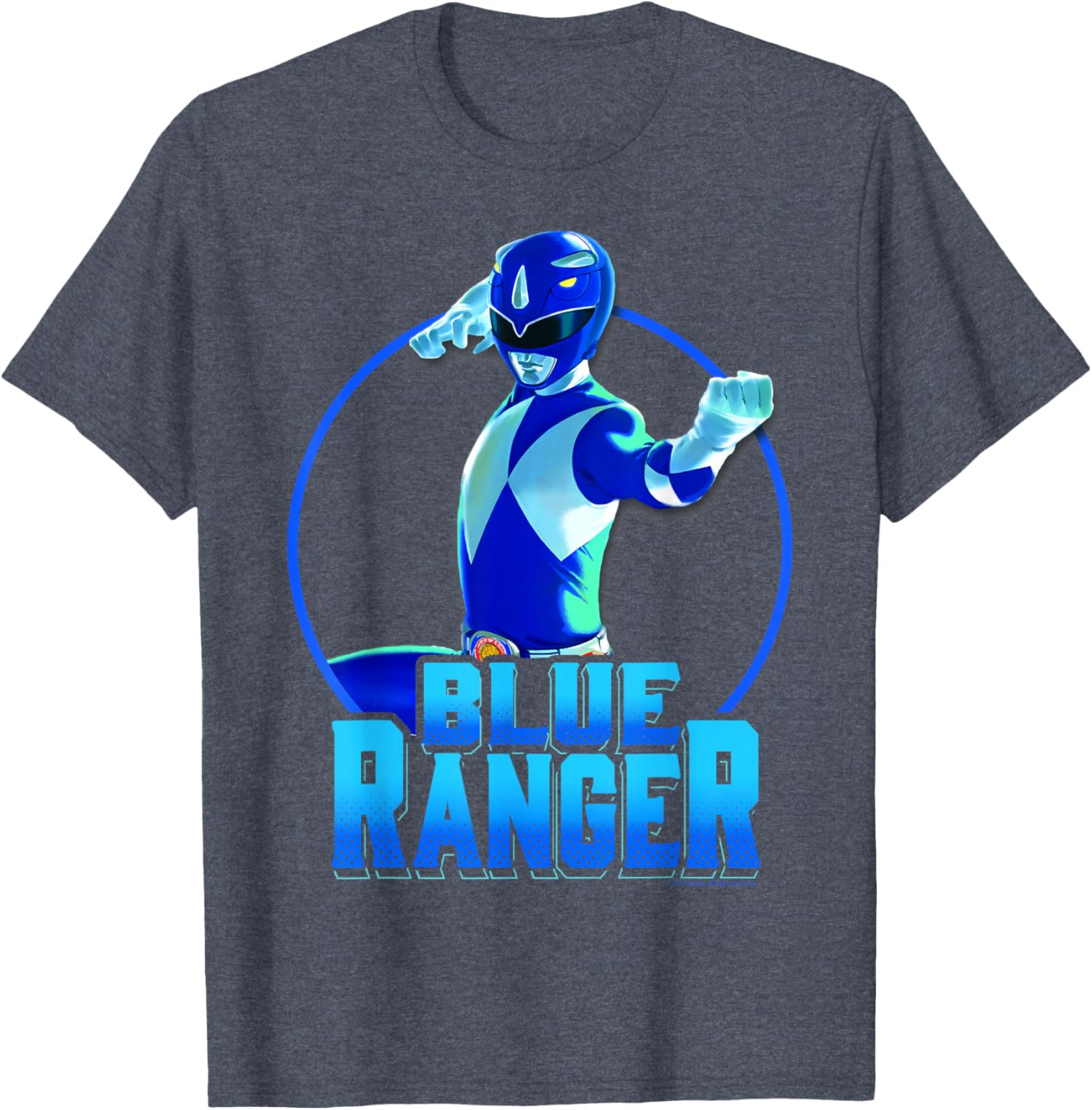 Power Rangers Blue Ranger Karate Action Circle T-Shirt for Fans - 5