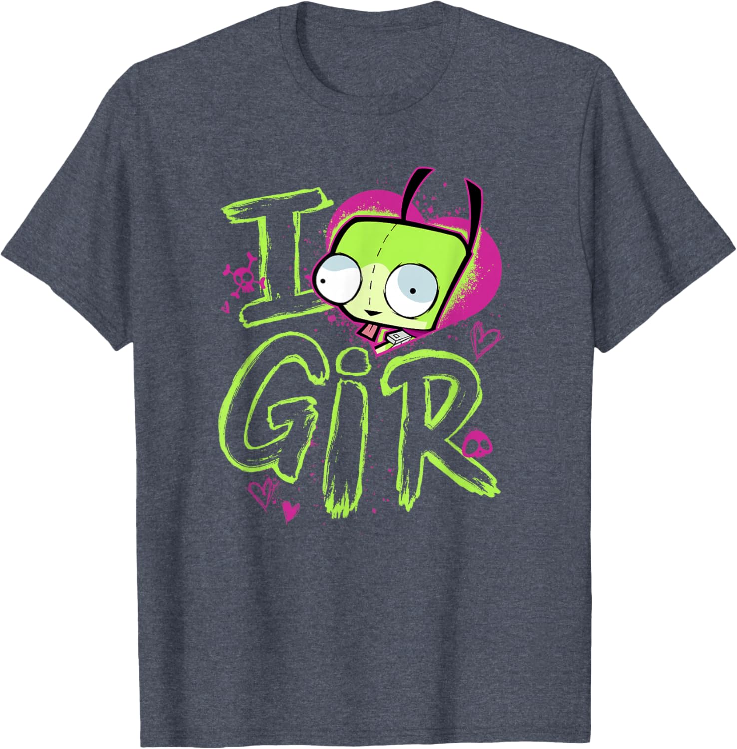 Invader Zim Valentine's Day I Love Gir T-Shirt for Fun & Trendy Style - 2