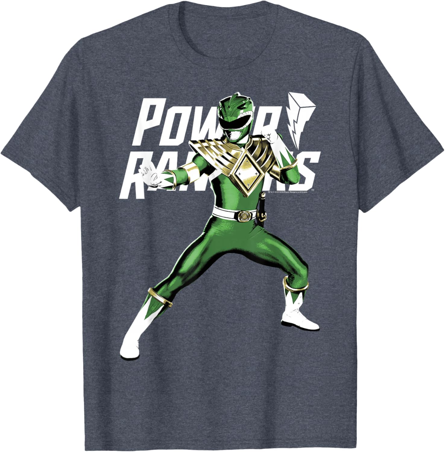 Power Rangers Green Ranger Karate Action Pose T-Shirt for Fans - 7