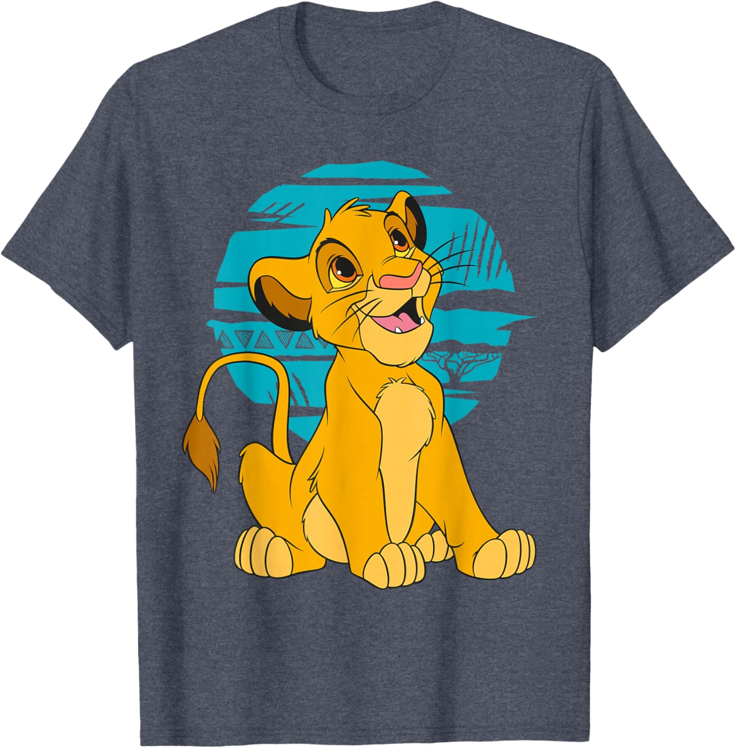 Disney The Lion King Young Simba Blue Retro T-Shirt for Kids and Adults - 1