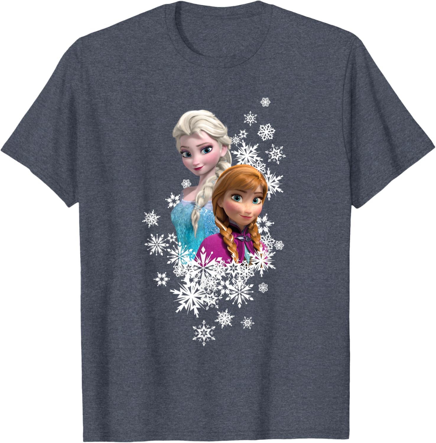 Disney Frozen Anna and Elsa Snowflakes T-Shirt for Kids and Fans - 14