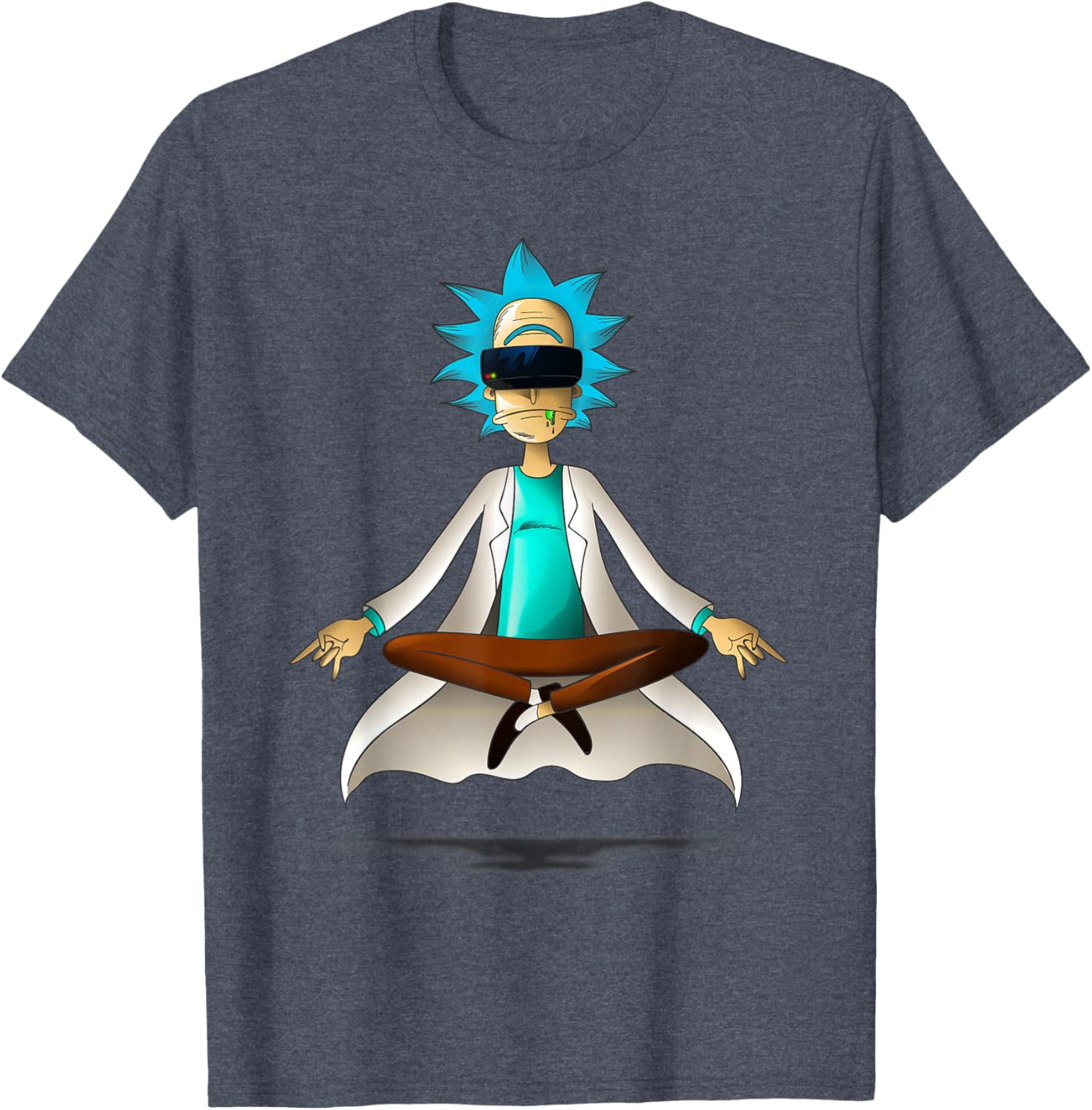 Rick and Morty Pop Socket Virtual Meditation T-Shirt for Fans - 1