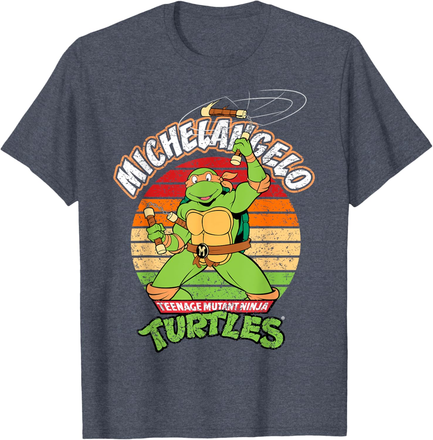 Mademark TMNT Michelangelo Ready For Action T-Shirt for Kids and Adults - 7