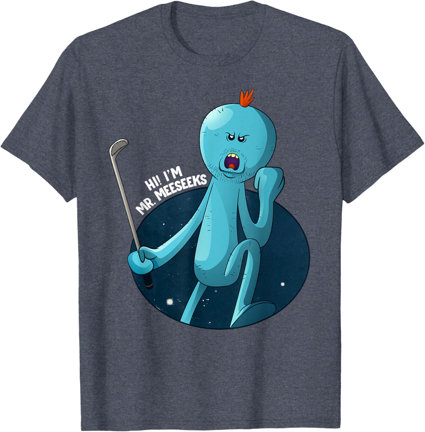 Mademark Rick and Morty Stressed Meeseeks T-Shirt Fun Graphic Tee - 3