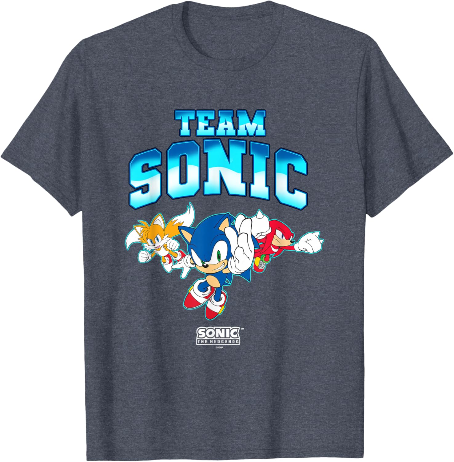 Sonic the Hedgehog Team Sonic Main Trio Epic Group Shot T-Shirt - 7