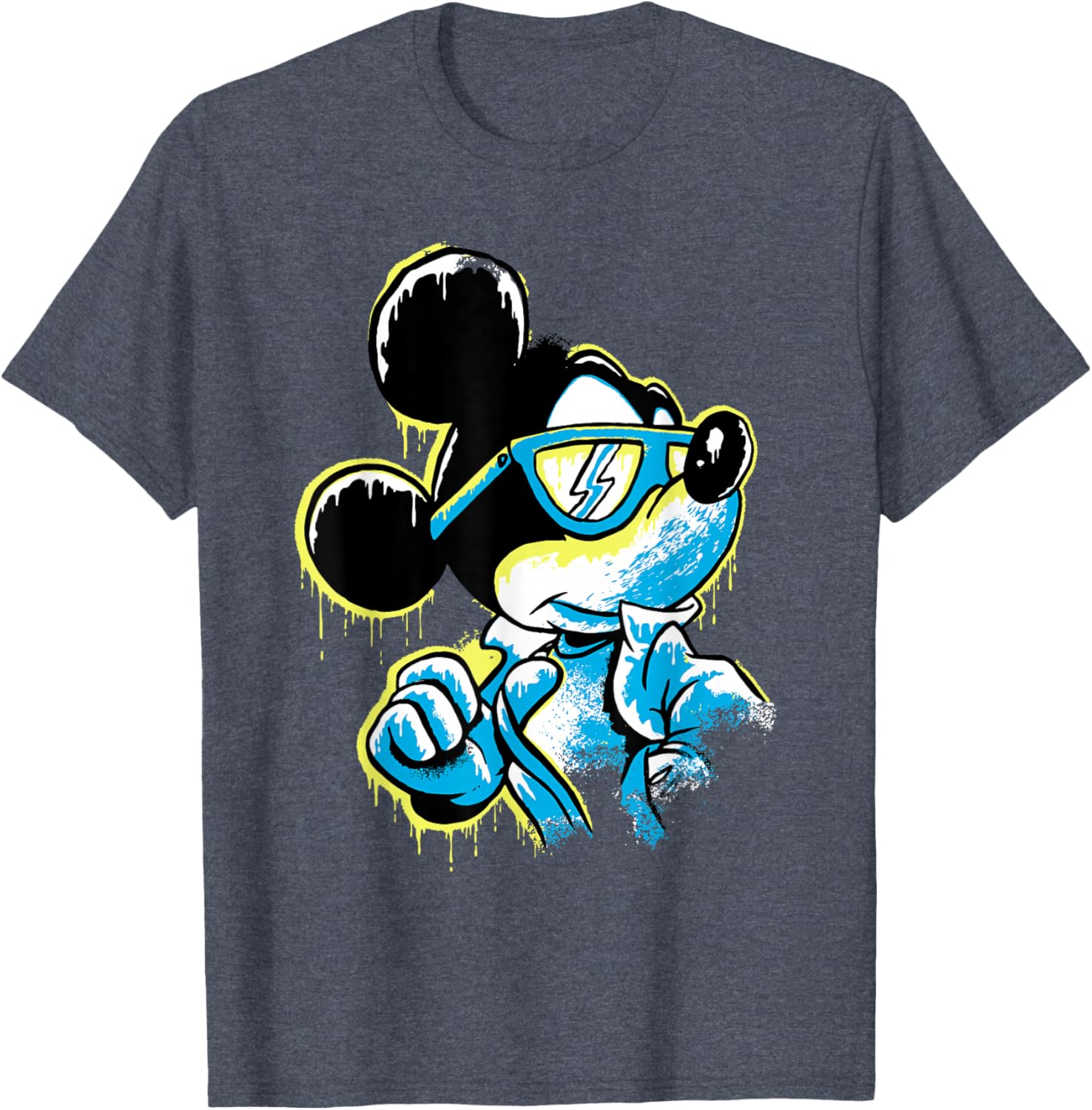 Disney Mickey Mouse Icy Cool Paint Drip T-Shirt for Fun Fashion Lovers - 20