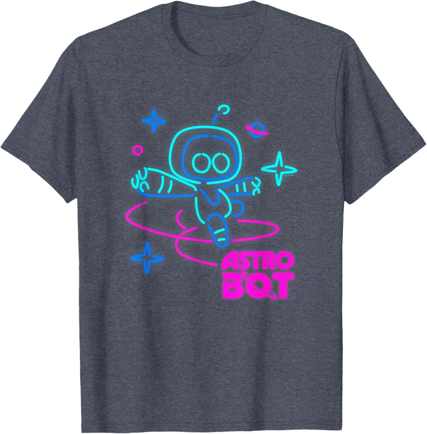 Astro Bot Rescue Mission Neon Lights T-Shirt for PlayStation Fans - 2