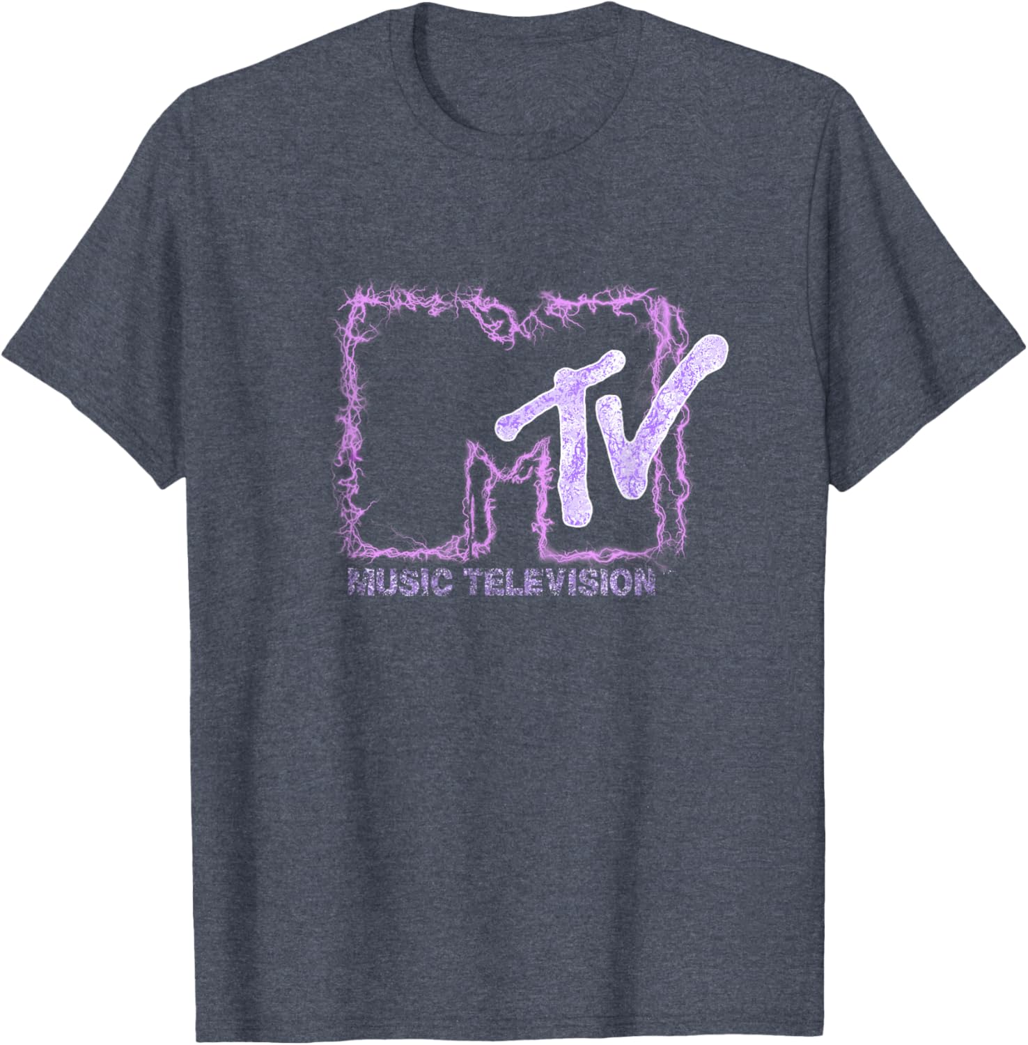 Mademark x MTV Official Logo T-Shirt with Purple Electric Flashes - 12