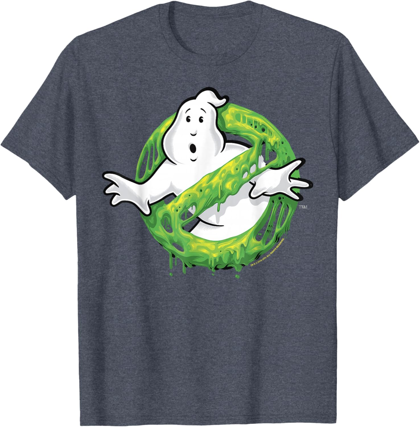 Ghostbusters Classic Slime Ghost Logo Graphic T-Shirt for Fans - 9