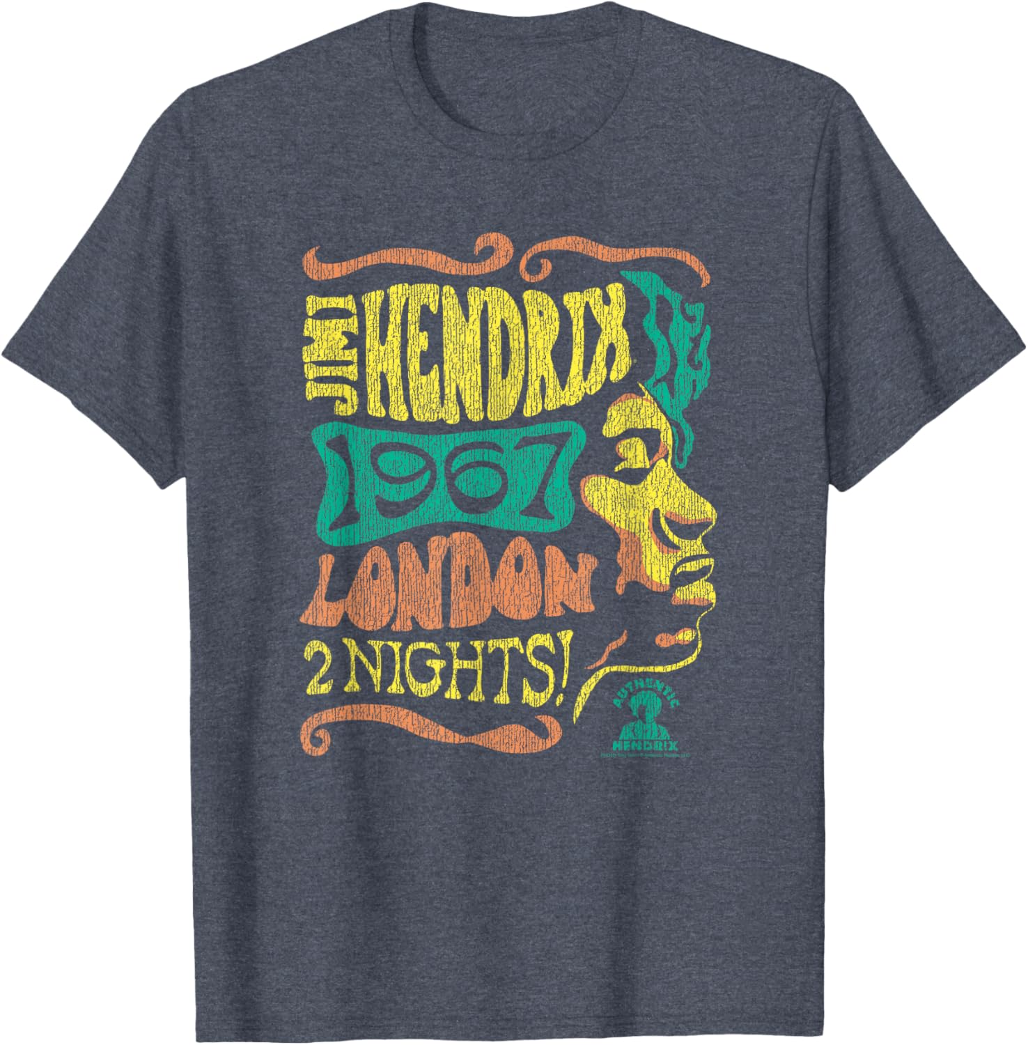 Jimi Hendrix 1967 London Concert Vintage Band T-Shirt for Music Lovers - 4