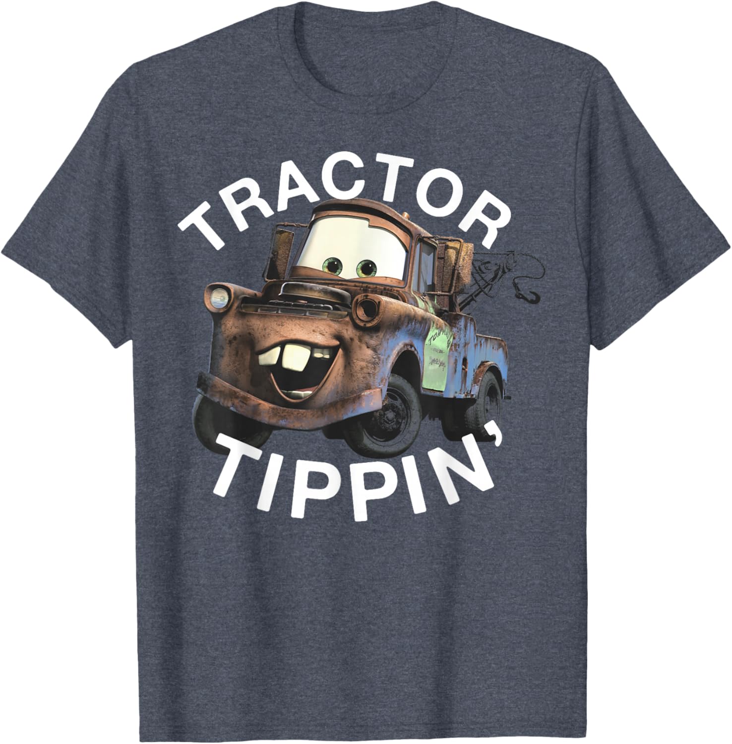 Disney Pixar Cars Mater Tractor Tippin Vintage Logo T-Shirt for Fans - 9