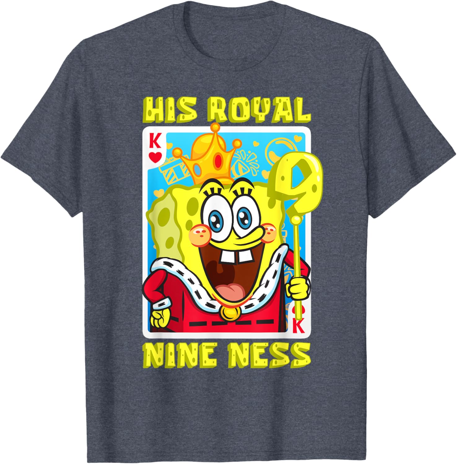 Mademark SpongeBob SquarePants 9th Birthday Gift T-Shirt for Kids - 9
