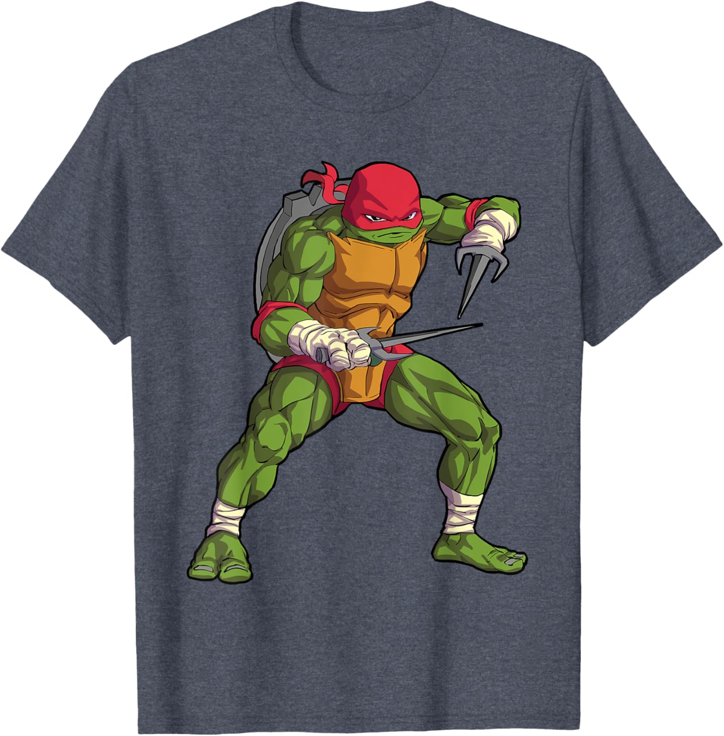 Mademark Raphael Tonfas Fighting Stance T-Shirt for TMNT Fans - 15