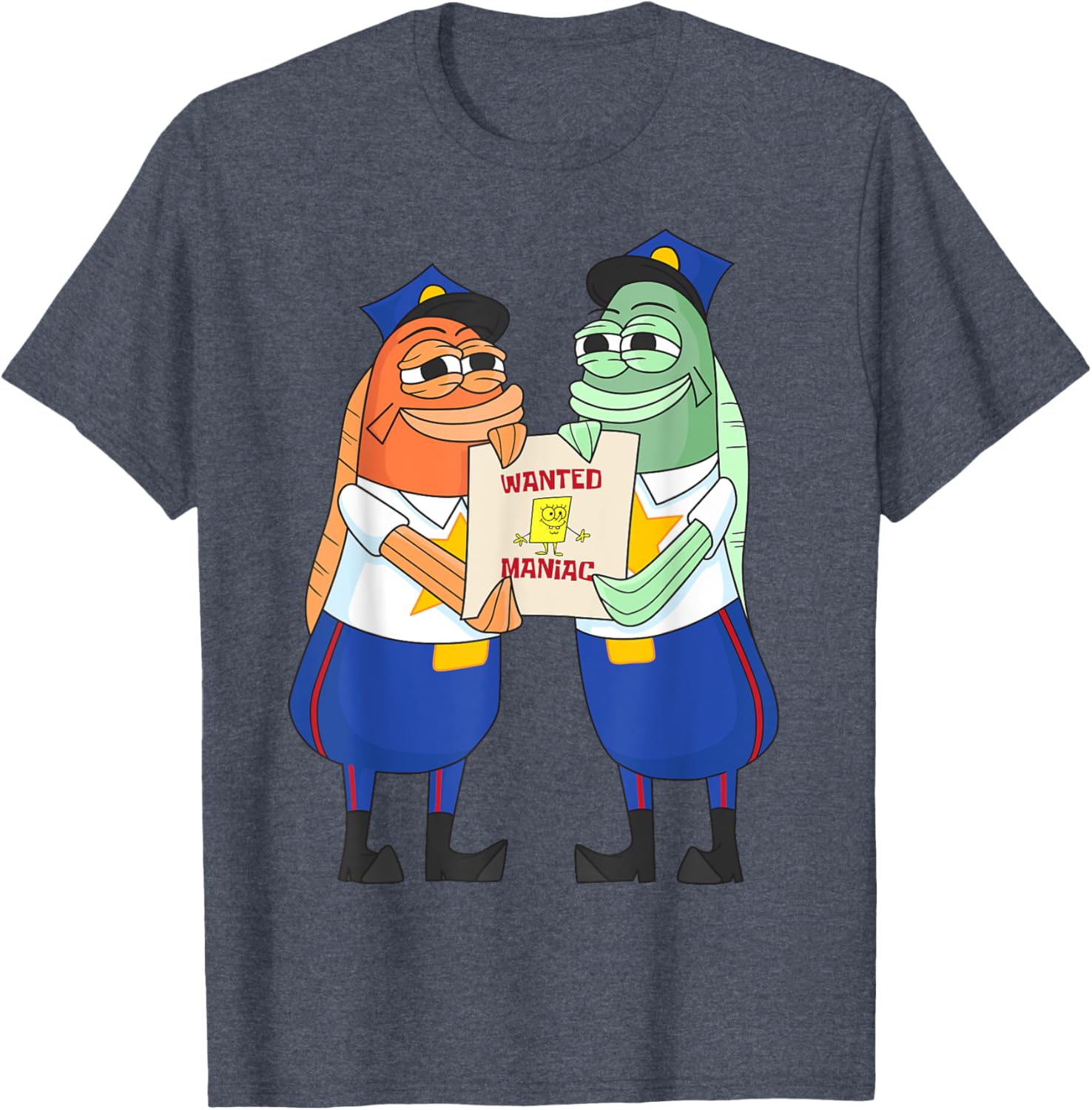 Mademark SpongeBob Wanted Maniac T-Shirt for Fun and Fashion Lovers - 4