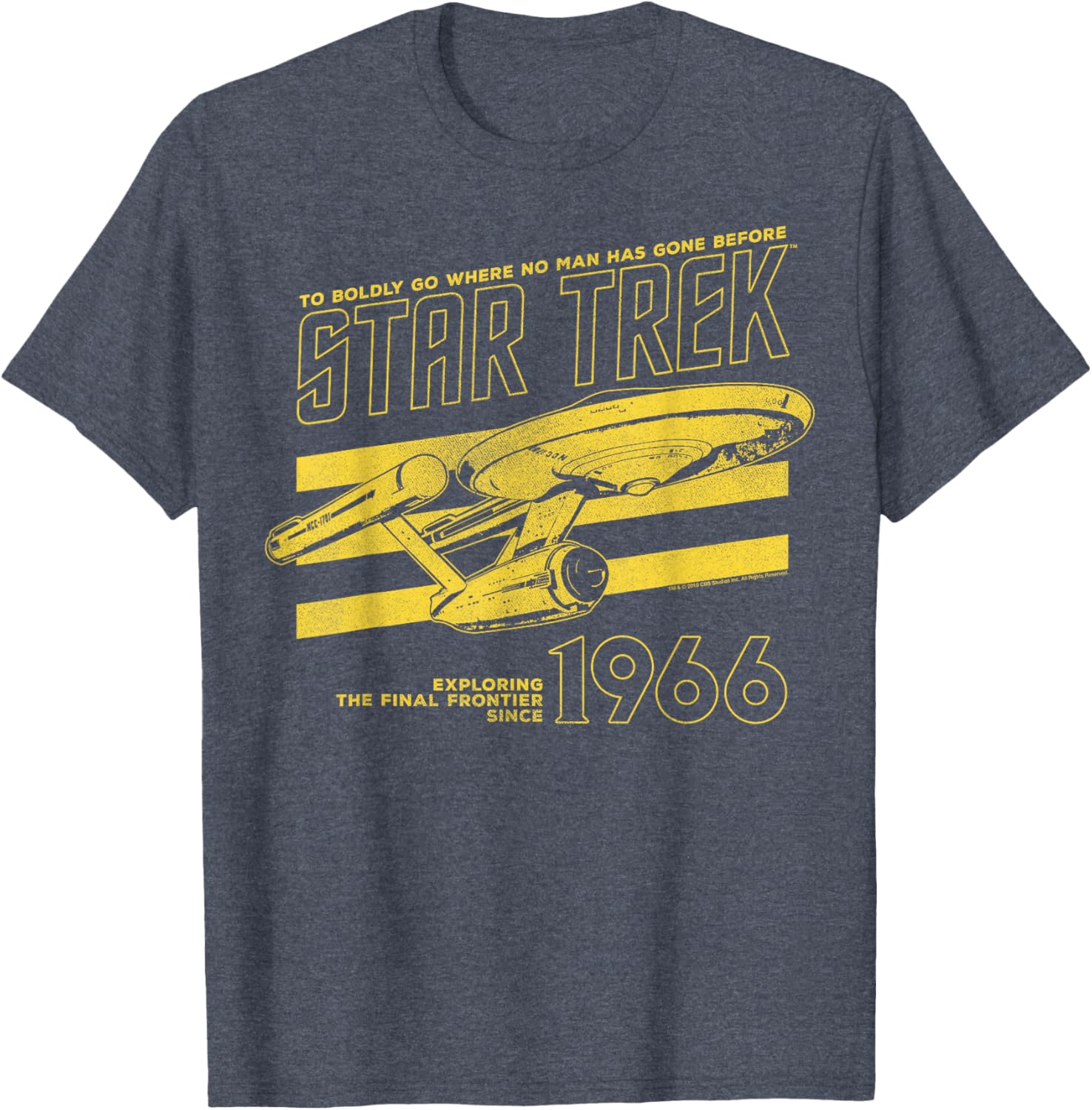 Star Trek Original Series Enterprise 66 Collegiate T-Shirt for Fans - 1