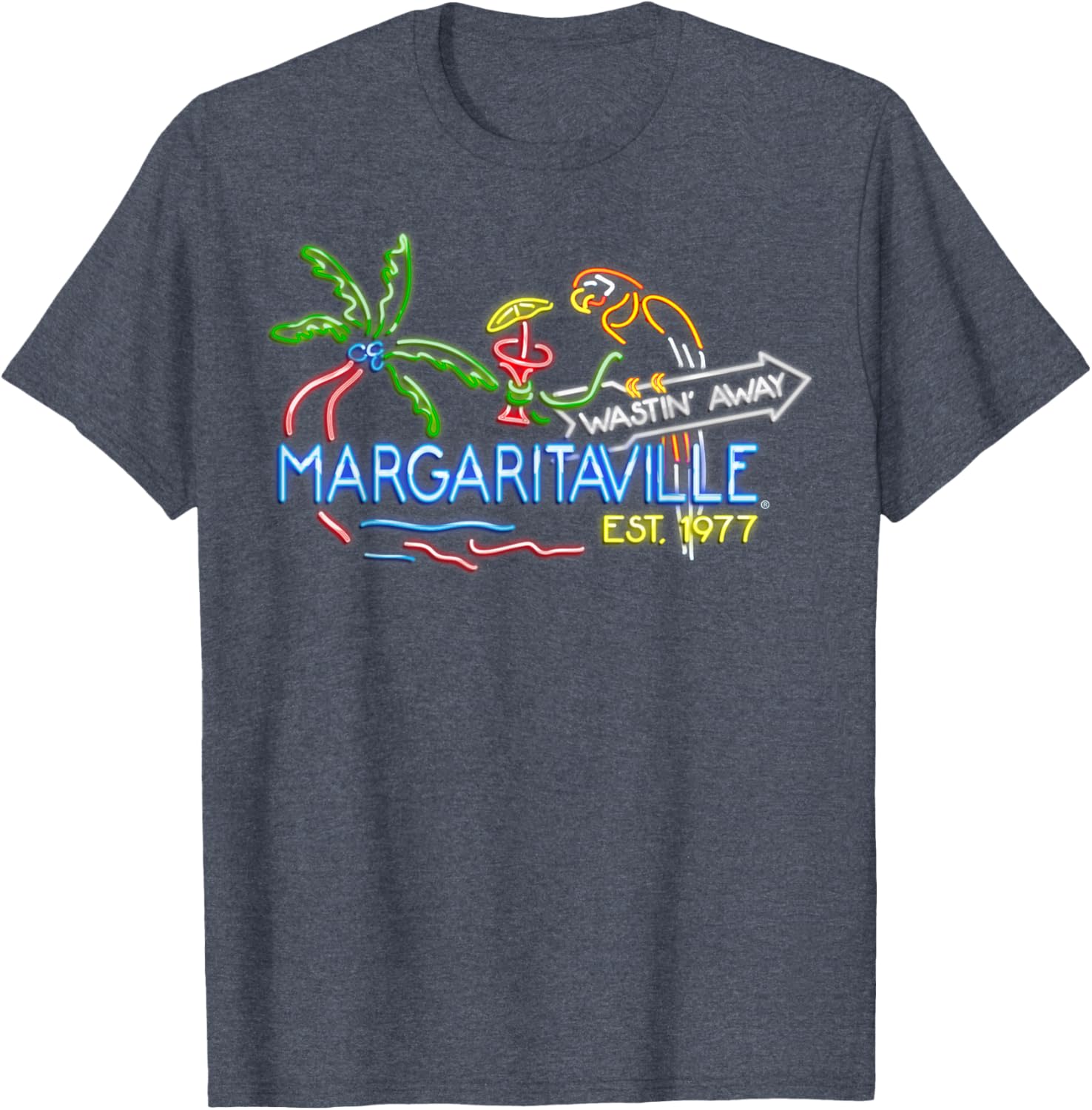 Margaritaville Neon Sign T-Shirt for Fun and Relaxation Lovers - 1