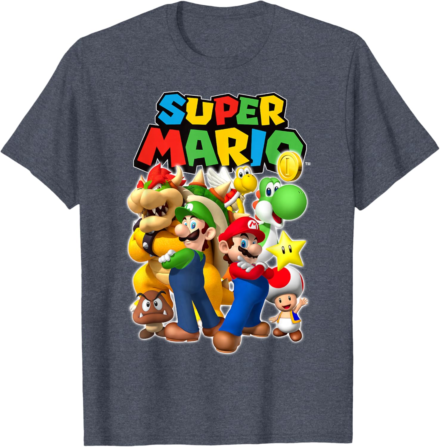 Super Mario Originals Group Shot T-Shirt for Gamers and Fans - 6