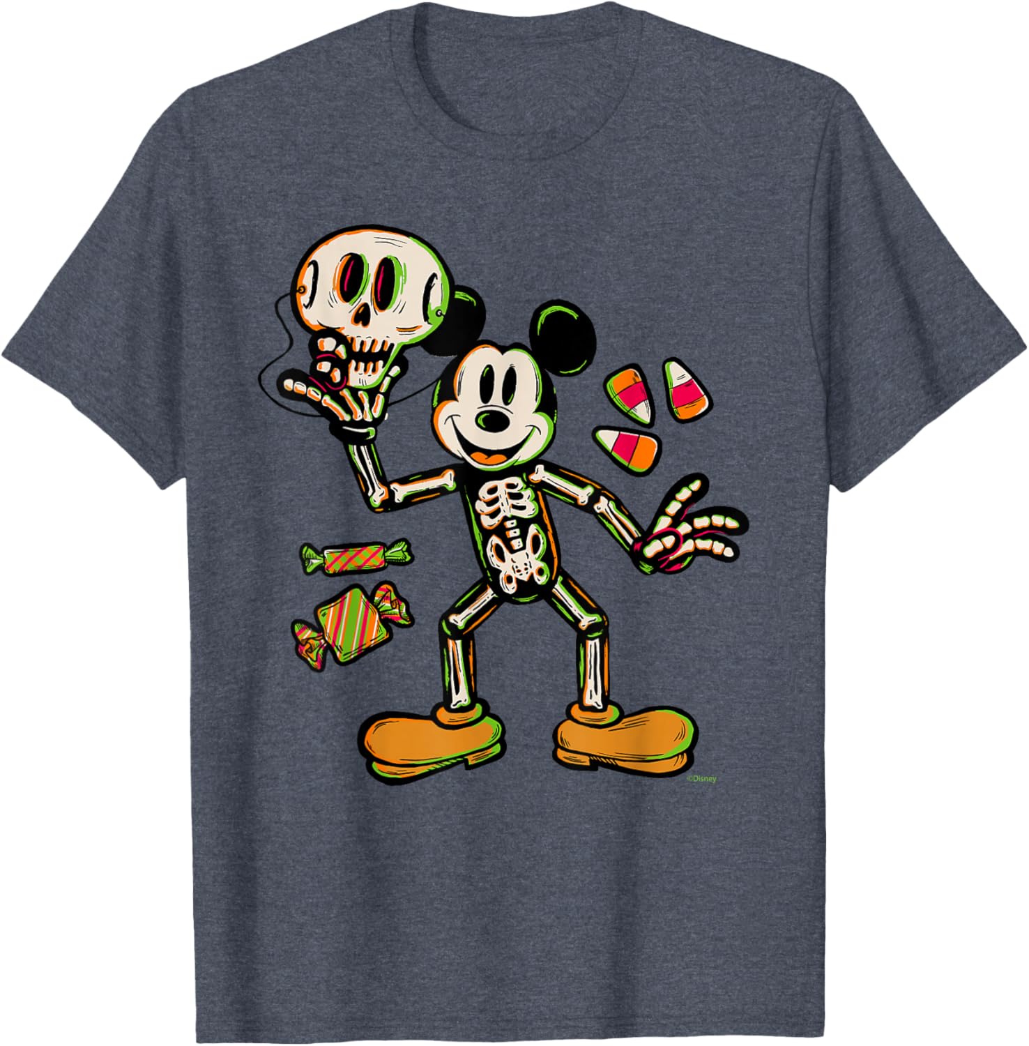 Mickey Mouse Halloween Trick or Treat Skeleton Costume T-Shirt for Kids - 18