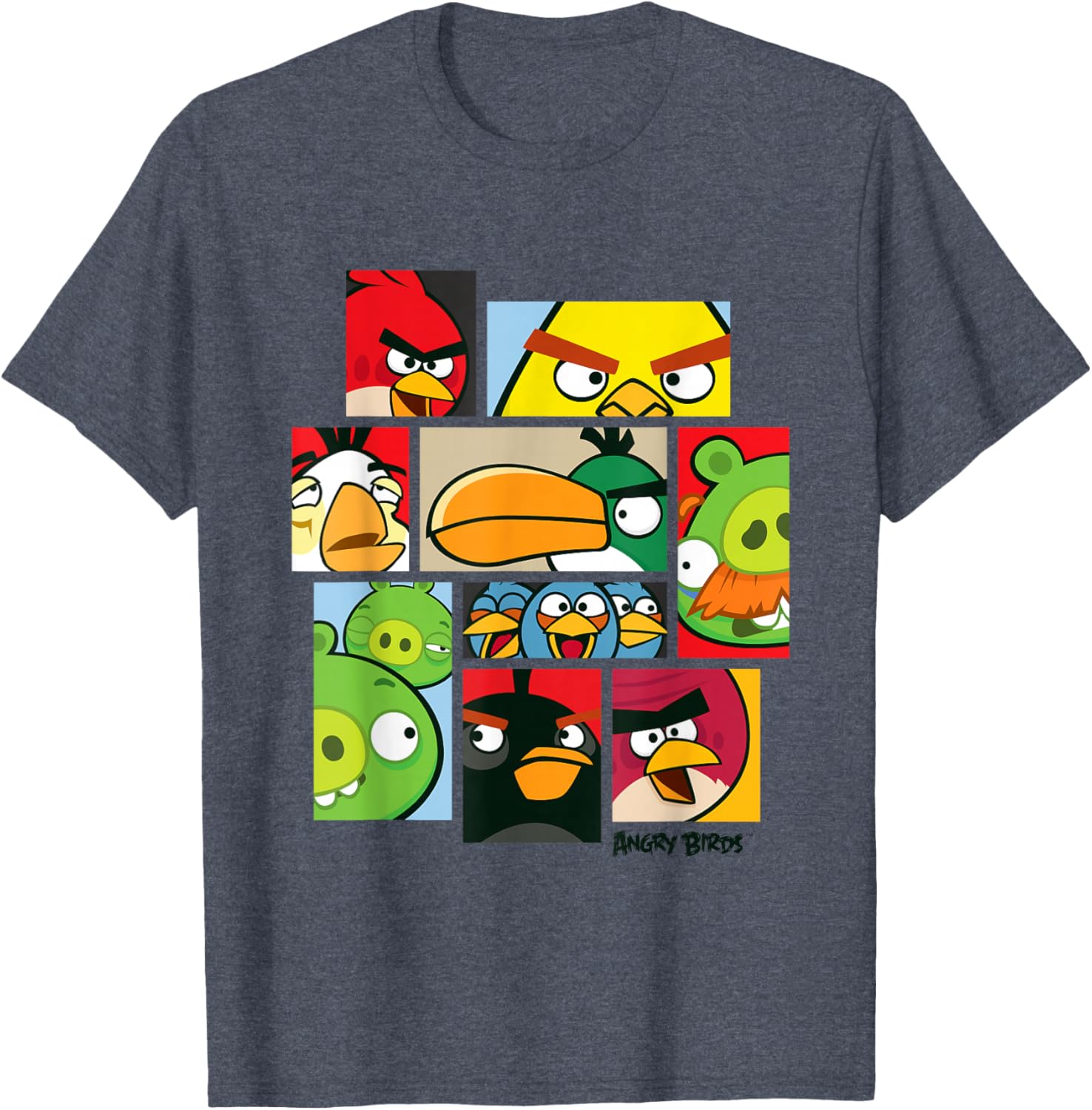 Angry Birds Collage T-Shirt Official Merchandise for Fun Fashion Lovers - 8
