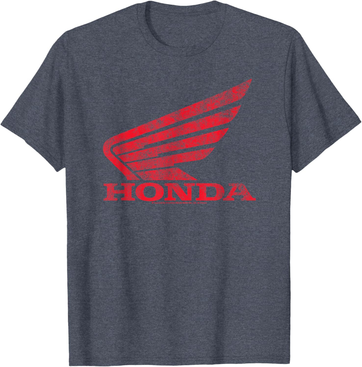 Honda Distressed Powersports Wing T-Shirt for Enthusiasts and Fans - 1