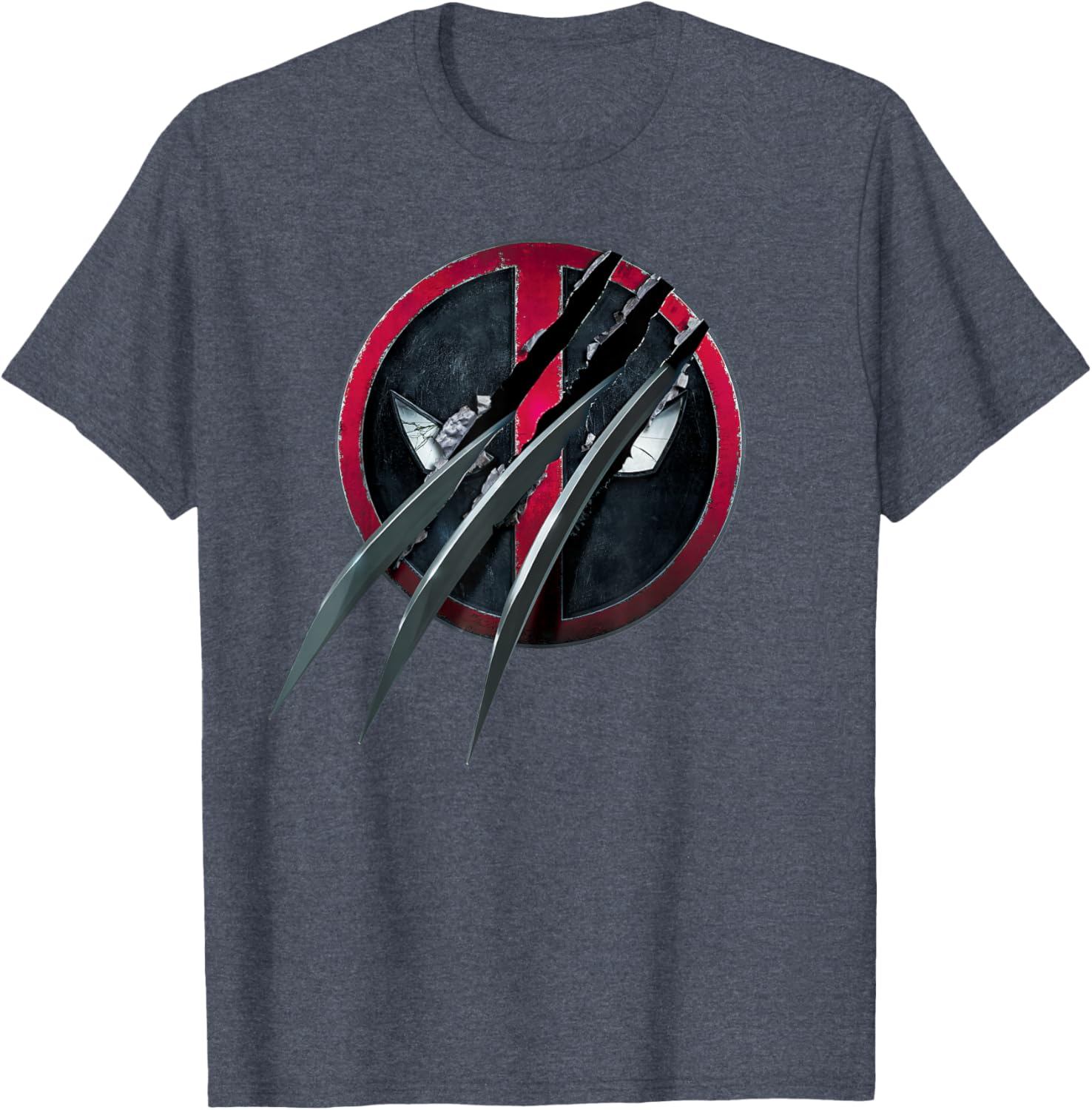 Deadpool and Wolverine Icon T-Shirt with Claws for Marvel Fans - 8