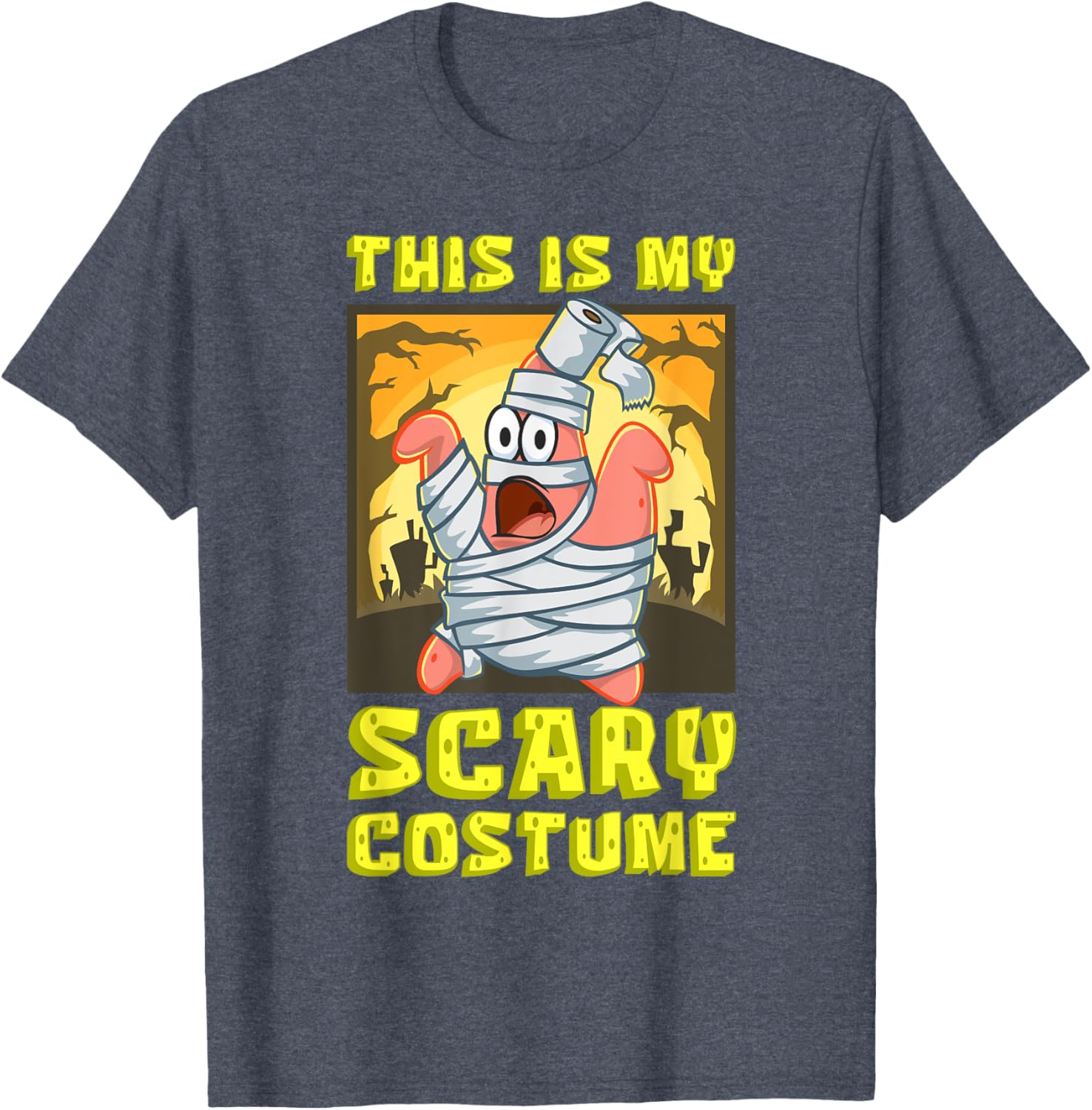 Mademark SpongeBob Halloween Patrick Mummy T-Shirt Fun Costume Apparel - 7
