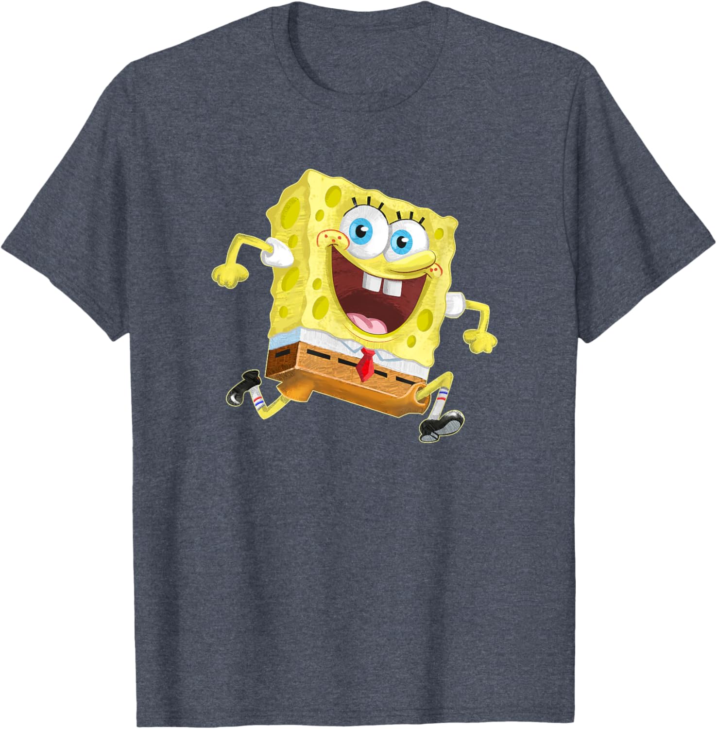 Mademark SpongeBob SquarePants Jumping for Joy T-Shirt for Kids and Adults - 5
