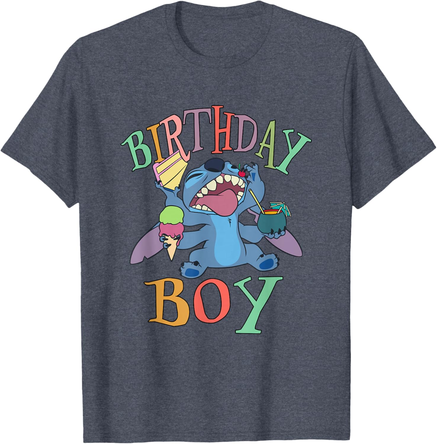 Disney Lilo and Stitch Birthday Boy T-Shirt with Fun Stitch Design - 2