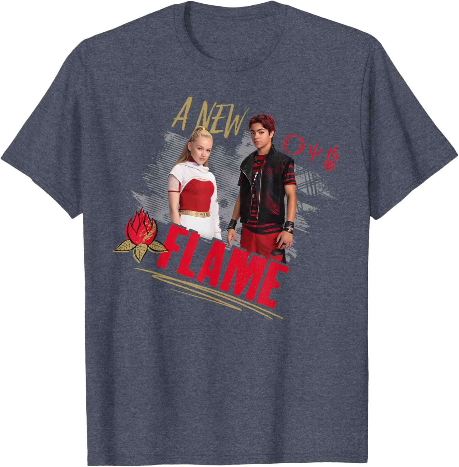 Disney Zombies 4 Nova and Victor A New Flame T-Shirt for Fans - 2