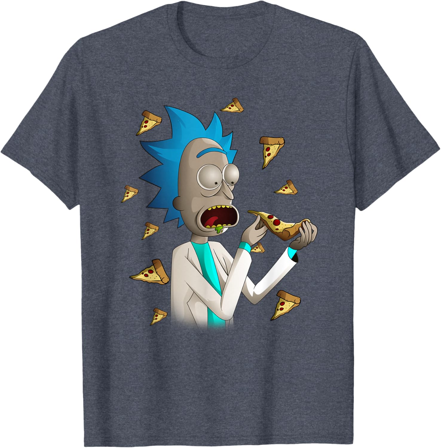 Rick and Morty Rick Loves Pizza T-Shirt for Fun Casual Style - 4