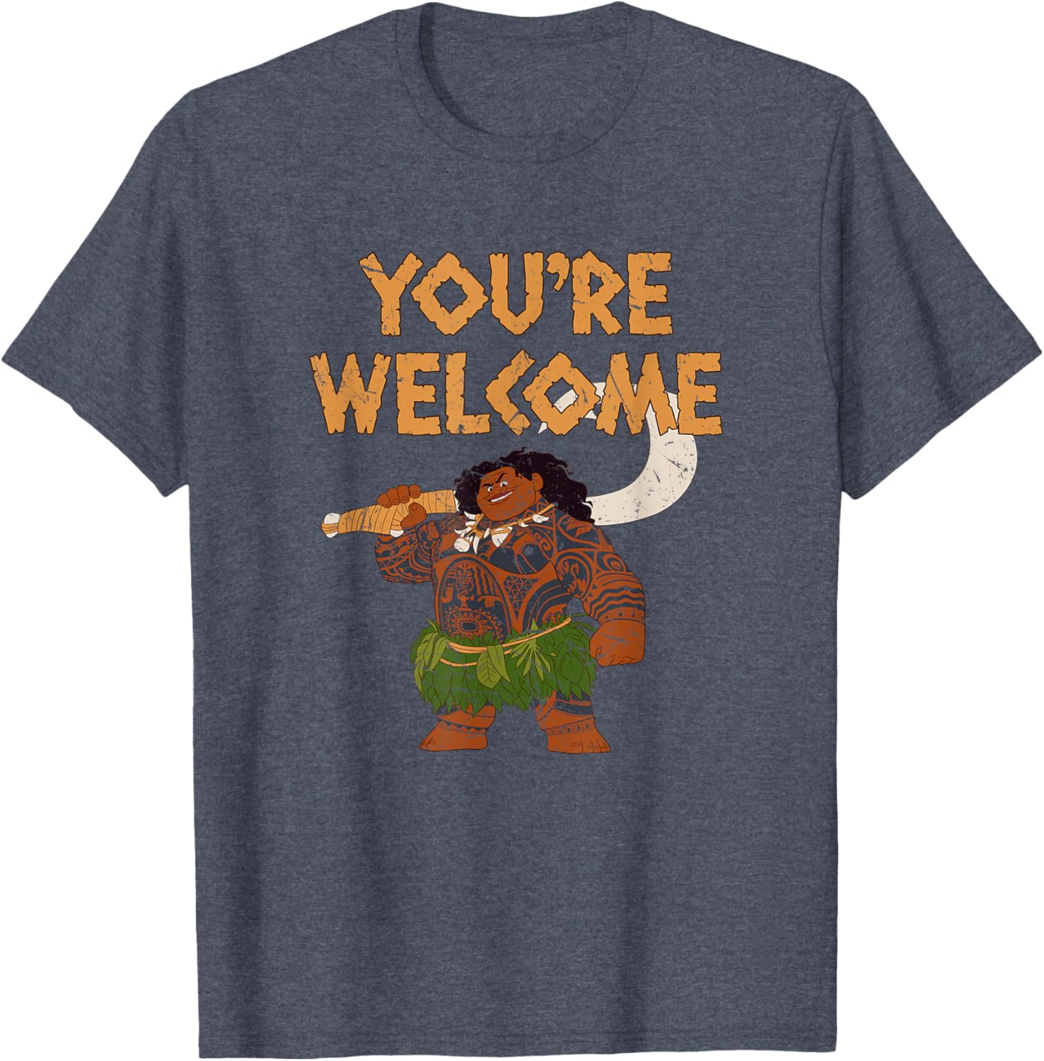 Disney Moana Maui You're Welcome Retro Logo T-Shirt for Fans - 5