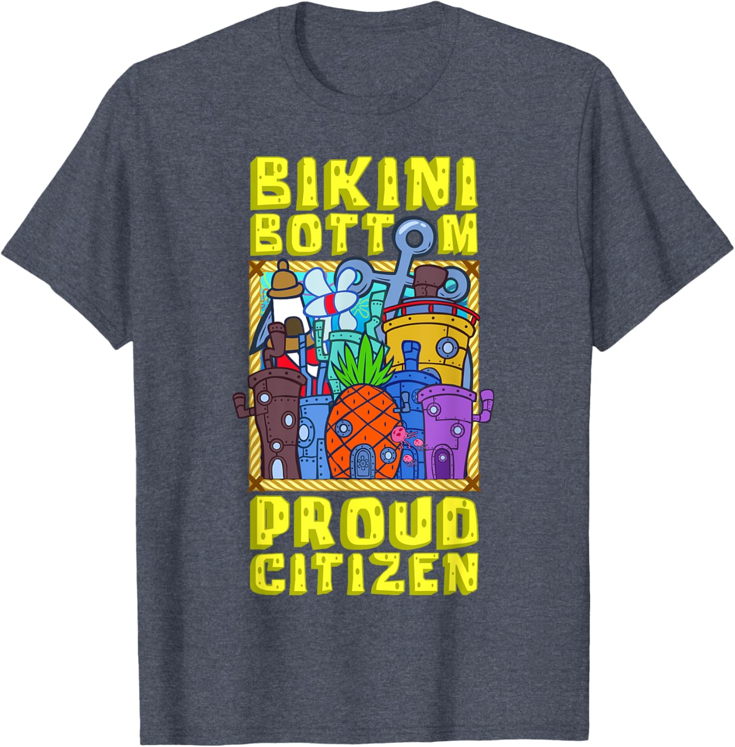 Mademark SpongeBob SquarePants Bikini Bottom Proud Citizen T-Shirt - 11
