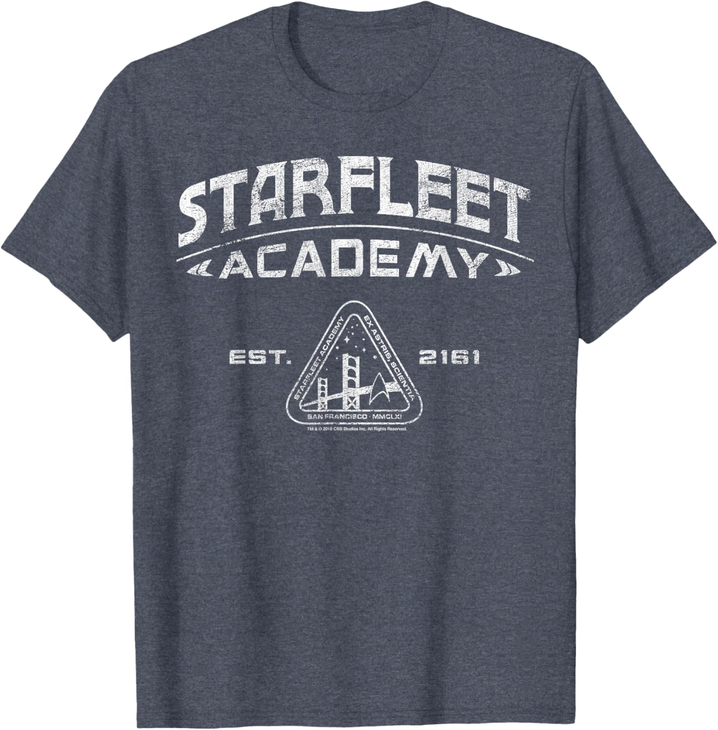 Vintage Star Trek Starfleet Academy 2161 Collegiate T-Shirt for Fans - 8