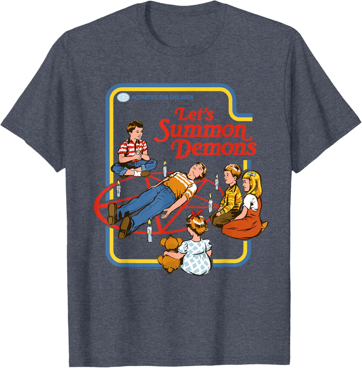 Funny Retro Let's Summon Demons T-Shirt for Adult Humor Fans - 5