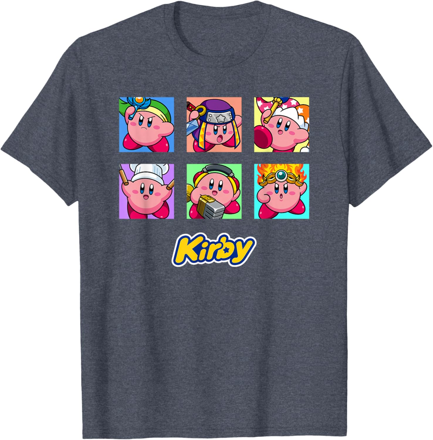 Kirby Selected Abilities Collage Pop Art Full Color T-Shirt for Fans - 3