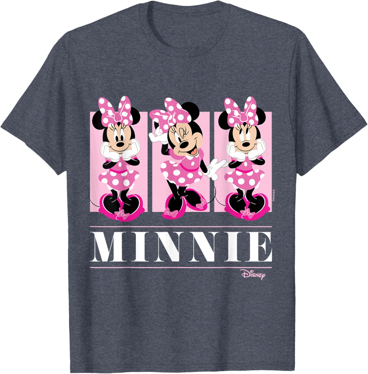 Minnie Mouse Pink Grid T-Shirt for Kids Stylish Disney Fashion - 9