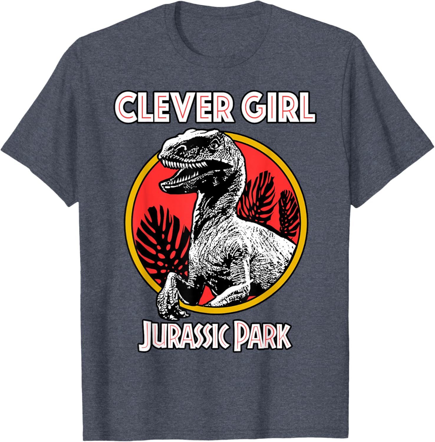Jurassic Park Retro Raptor Clever Girl T-Shirt for Dino Lovers - 1