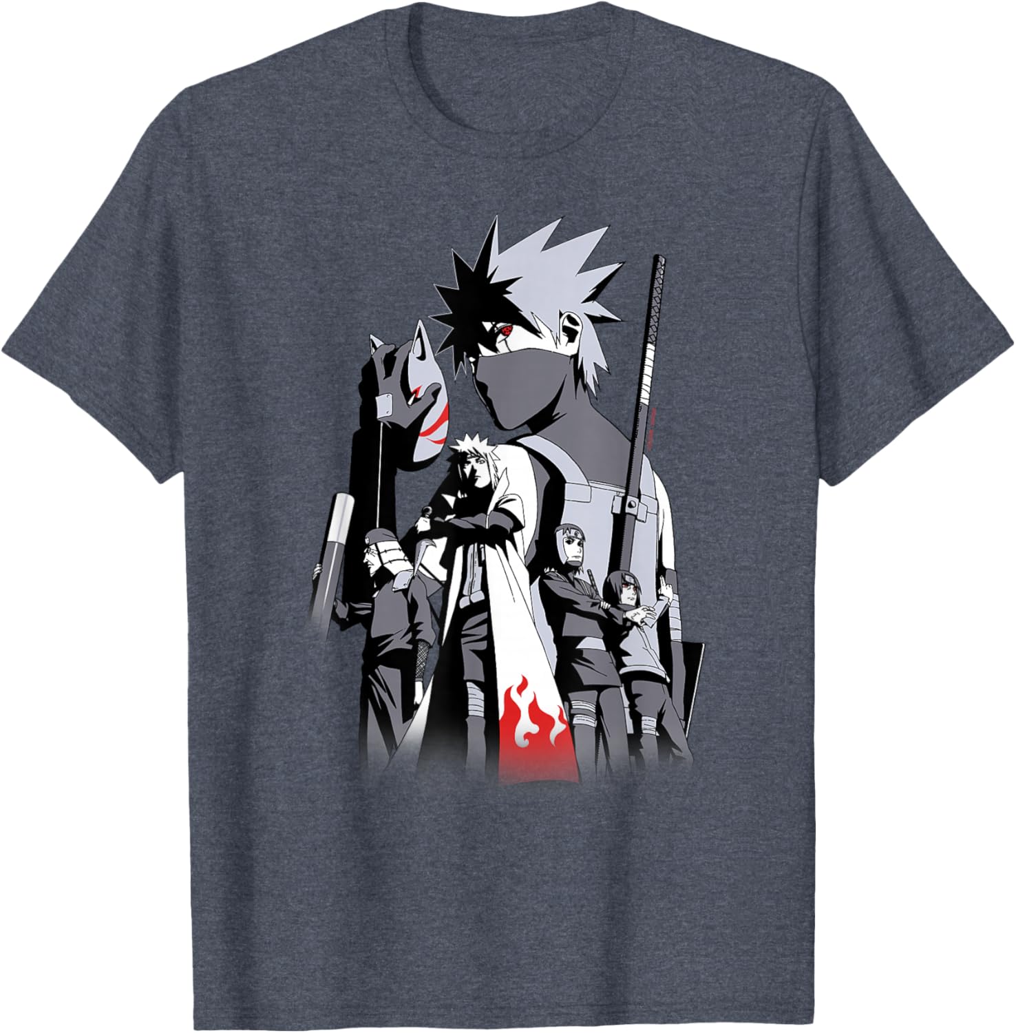 Naruto Shippuden Kakashi Story Limited Edition Colorful T-Shirt - 1