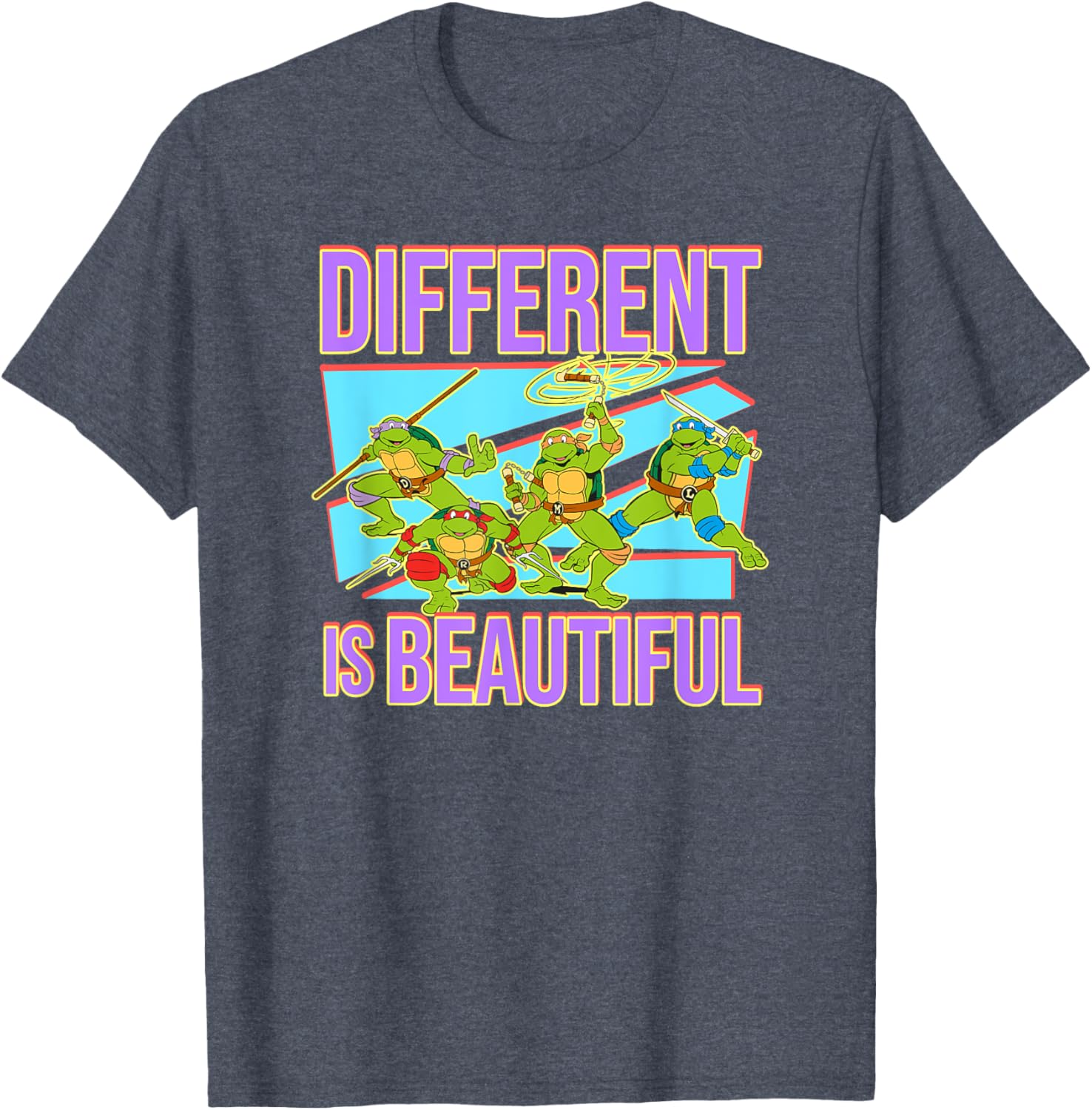 Mademark Teenage Mutant Ninja Turtles Different is Beautiful T-Shirt - 1