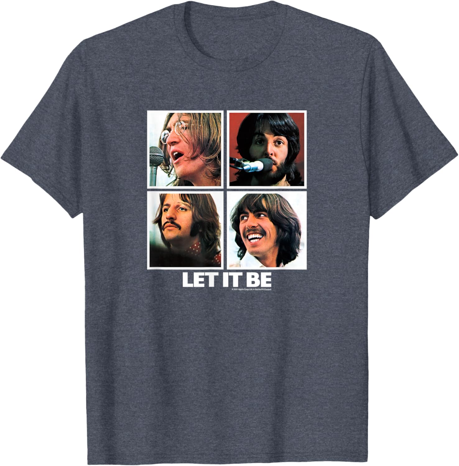The Beatles Let it Be Square T-Shirt for Music Lovers and Fans - 1