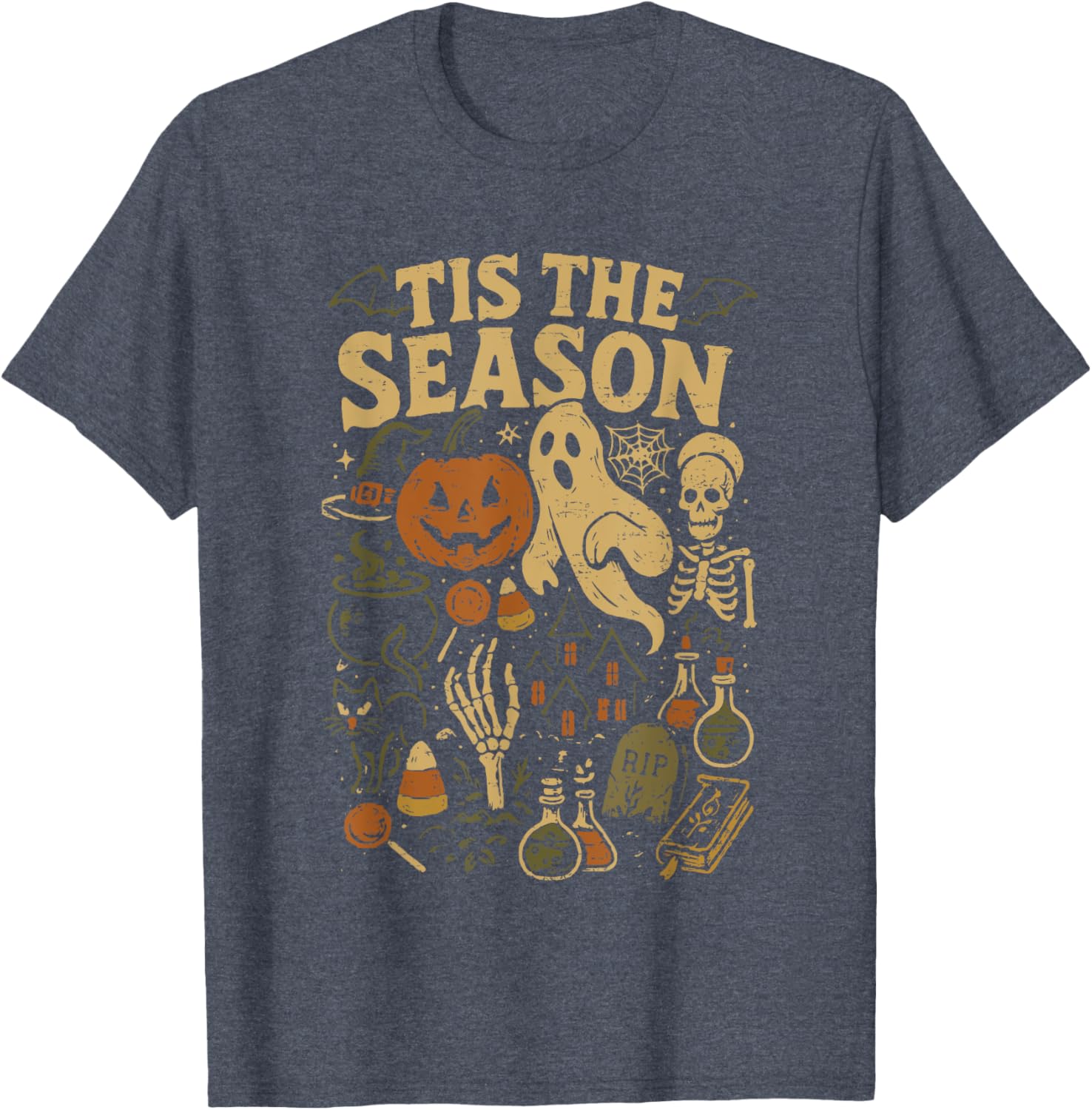Spooky Season Pumpkin Witch Halloween Vibes T-Shirt for Festive Fun - 29