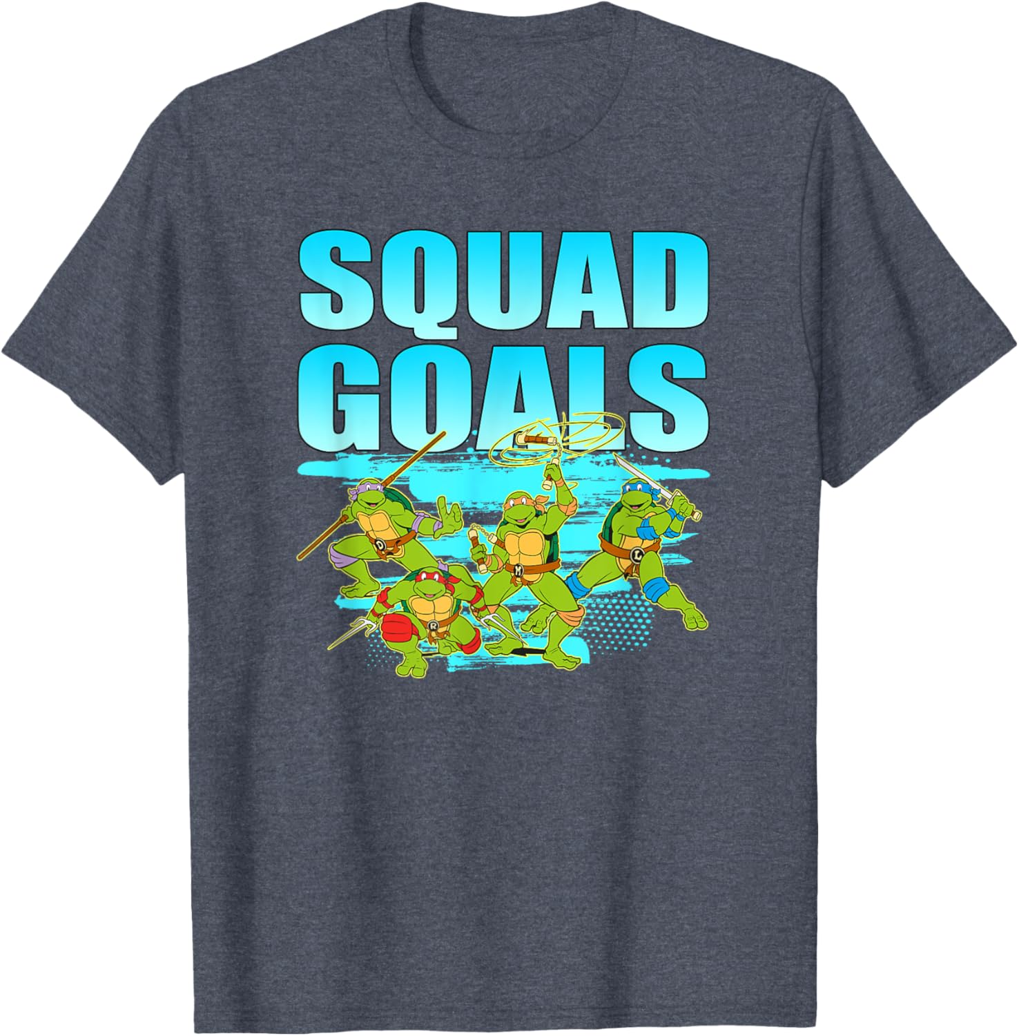 Mademark TMNT Brothers Squad Goals T-Shirt Cool Graphic Tee for Fans - 3