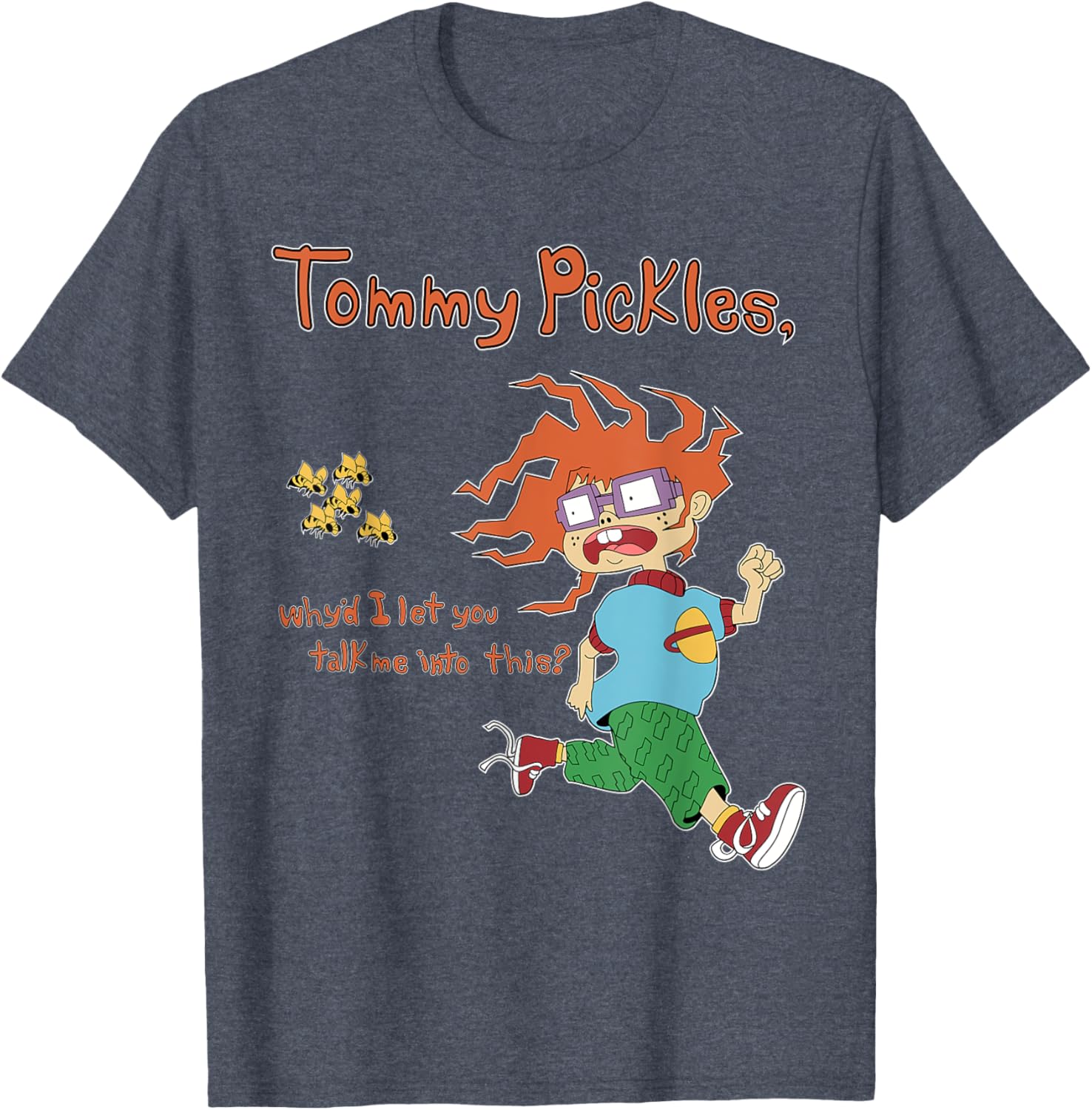 Mademark Rugrats Chuckie T-Shirt Tommy Pickles Quote Fun Apparel - 6
