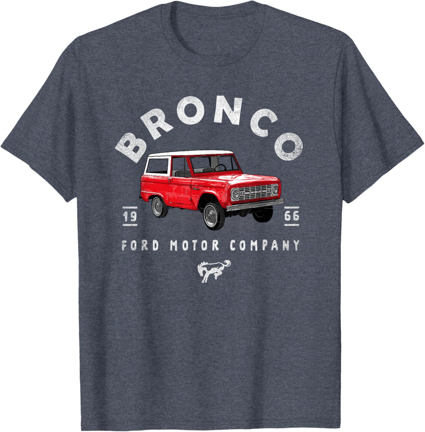 Ford Bronco 66 Illustrated T-Shirt for Car Enthusiasts and Collectors - 2